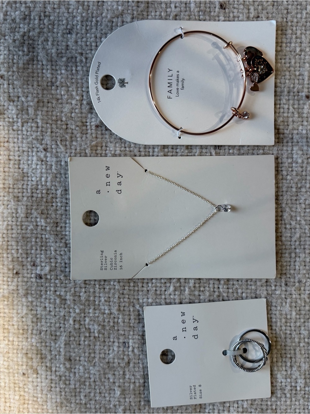 Target Rose Gold Heart Charm Bangle Bracelet
